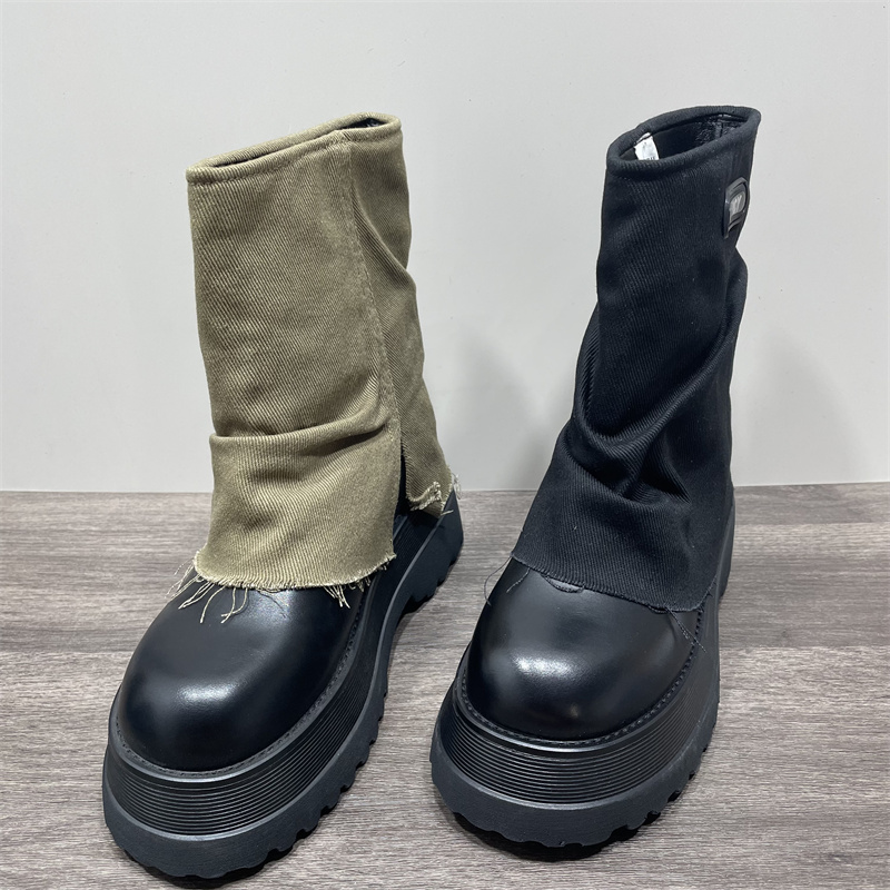 西部牛仔靴套筒短靴女