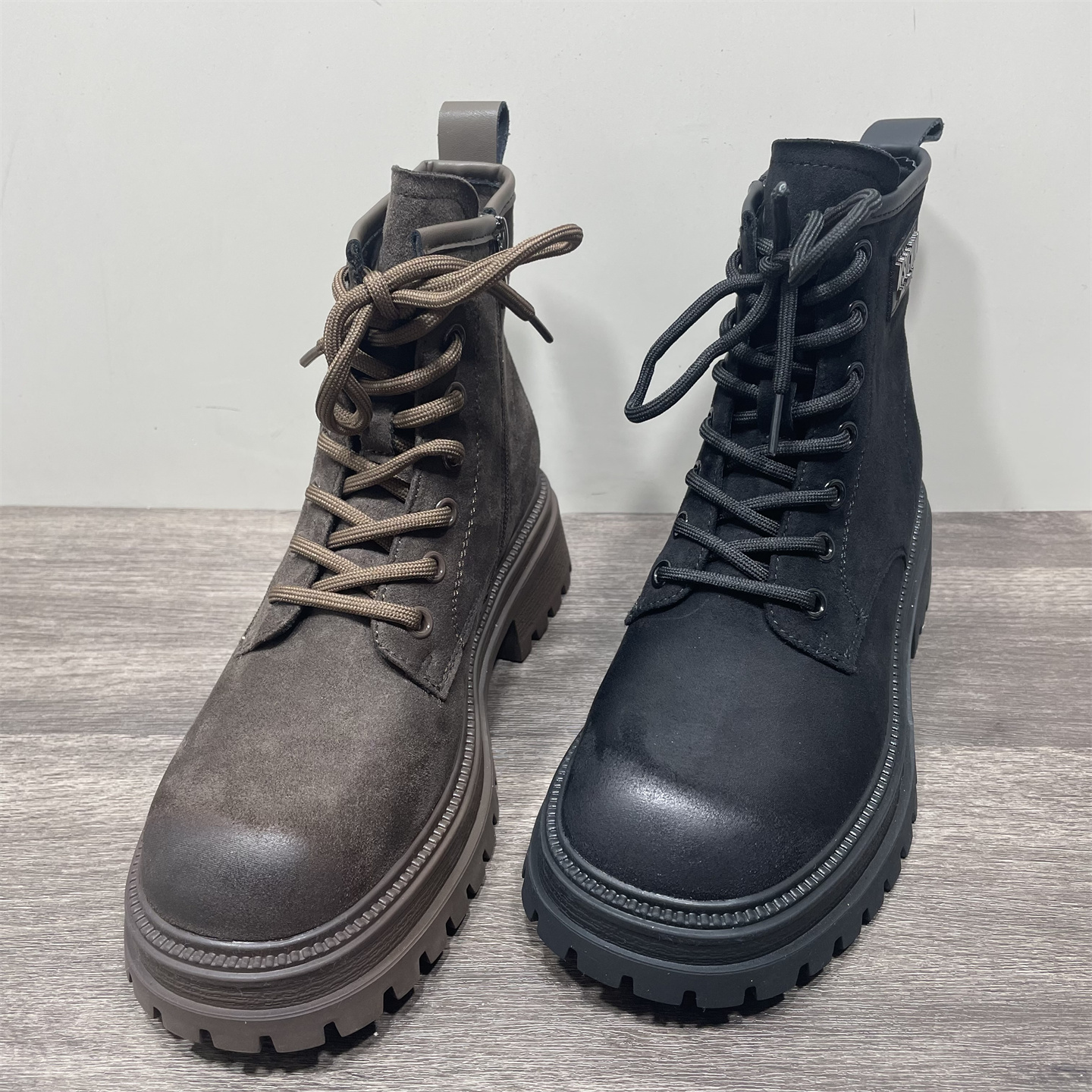 断码处理厚底增高加绒马丁靴女