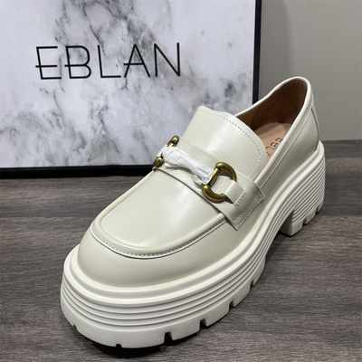 正品EBLAN伊伴断码撤柜真皮女鞋