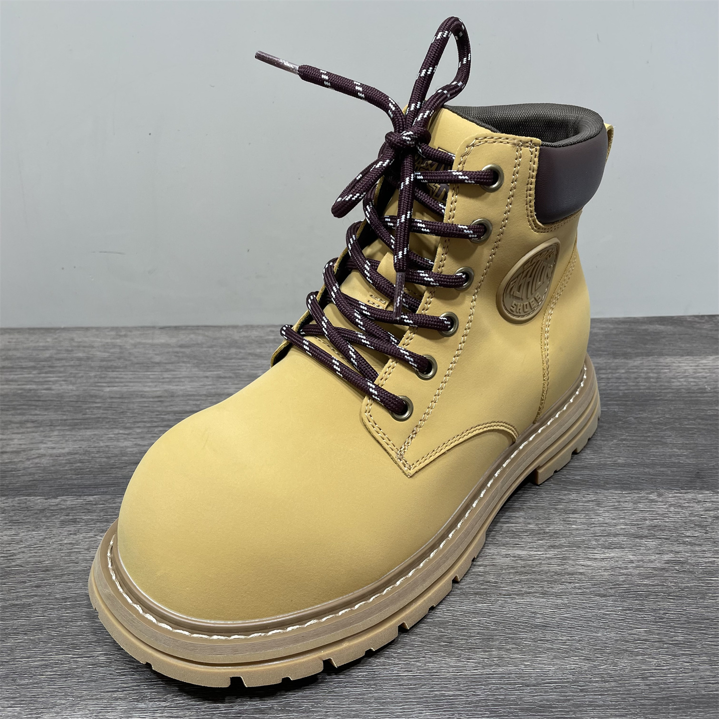 英伦风复古工装大黄靴短靴