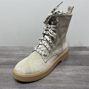 靴复古小码 厚底增高百搭工装 短筒靴 处理真皮马丁靴女秋冬新款 断码