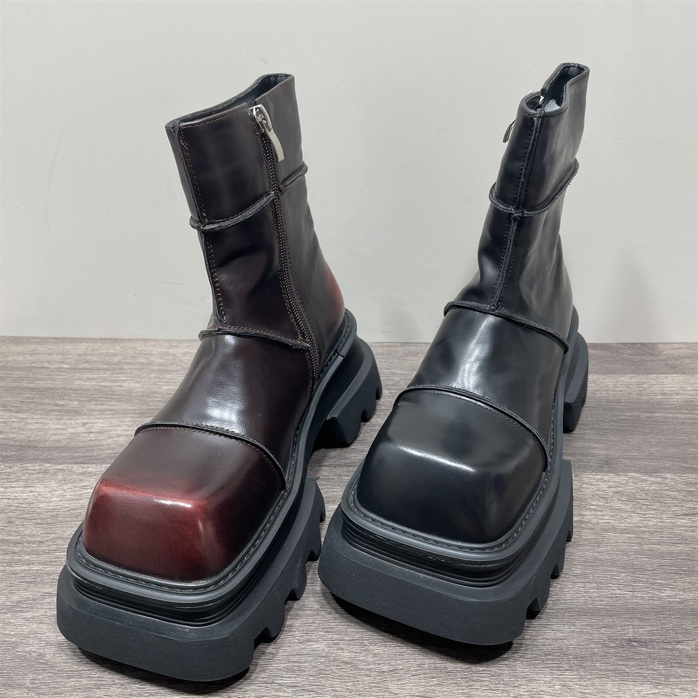 断码处理秋冬新款百搭厚底方头侧拉链英伦风百搭短筒切尔西短靴女,女鞋,切尔西靴,淘宝优惠券,粉丝福利购,淘宝优惠卷