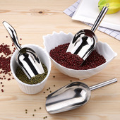 不锈钢冰铲子加厚大中小号多用粮食调料爆米花茶叶干果园艺饲料铲