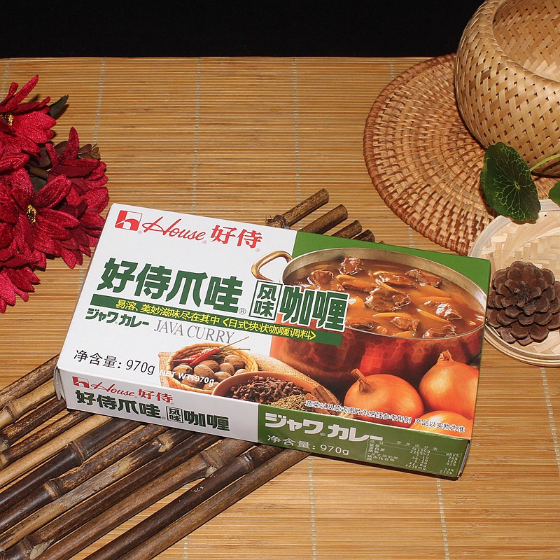 好侍日式爪哇咖喱块原味970g商用速食咖喱鱼蛋牛肉鸡肉饭调味料图片