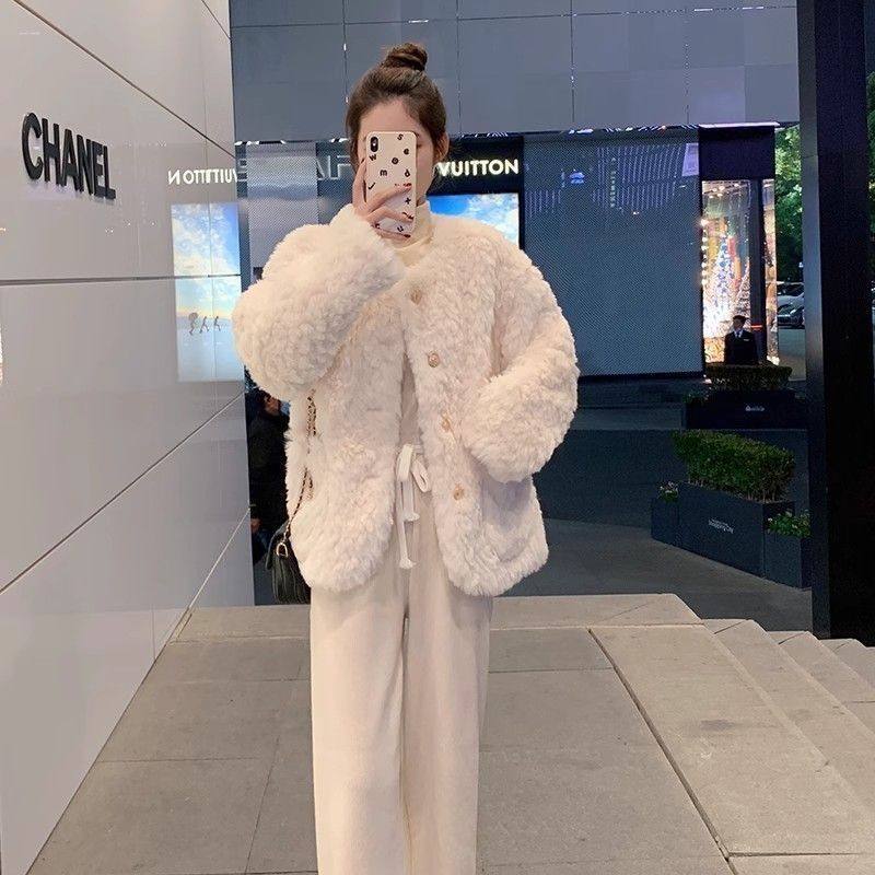 小香风外套冬季新款小个子加棉加厚毛毛上衣棉服2025新款外套女,女装/女士精品,羊绒衫,淘宝优惠券,粉丝福利购,淘宝优惠卷