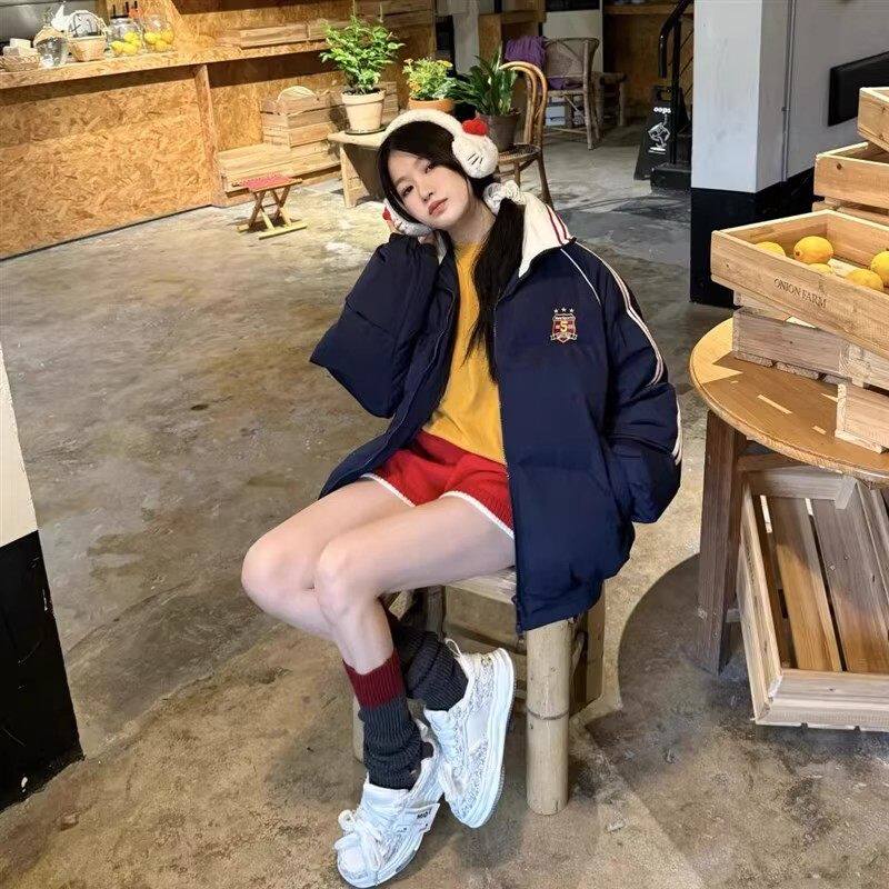 美式复古棉服女2025年新