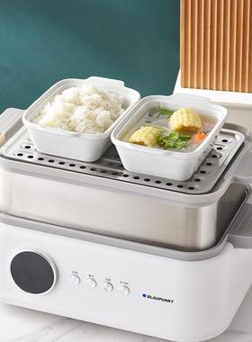 荣裕多陶瓷长方形点心蒸饭小吃蒸菜盘白色深碗蒸蛋碗蛋糕模具烘焙