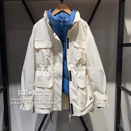 Levis李维斯正品2025新款 女士冲锋衣可脱卸羽绒服外套0051F-0000