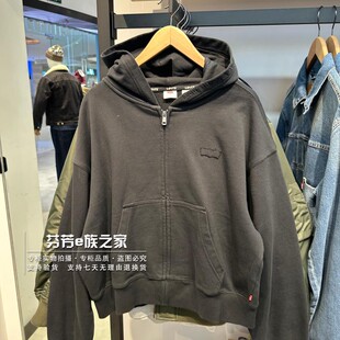 黑色开衫 Levis李维斯正品 2026款 男士 0001 宽松连帽夹克外套006P6