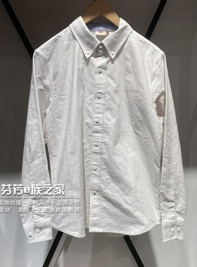 李维斯尖领长袖竖条纹衬衫