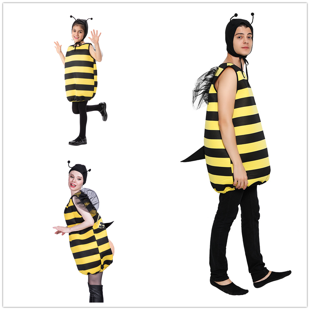 万圣节蜜蜂儿童演出服动物装