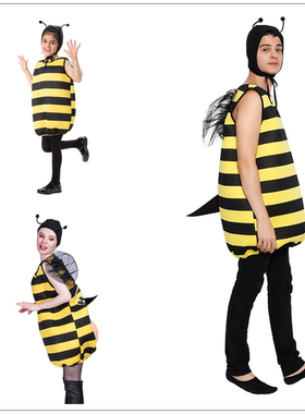 Halloween万圣节昆虫立体服装 蜜蜂bee cos 精灵仙子动物昆虫装扮