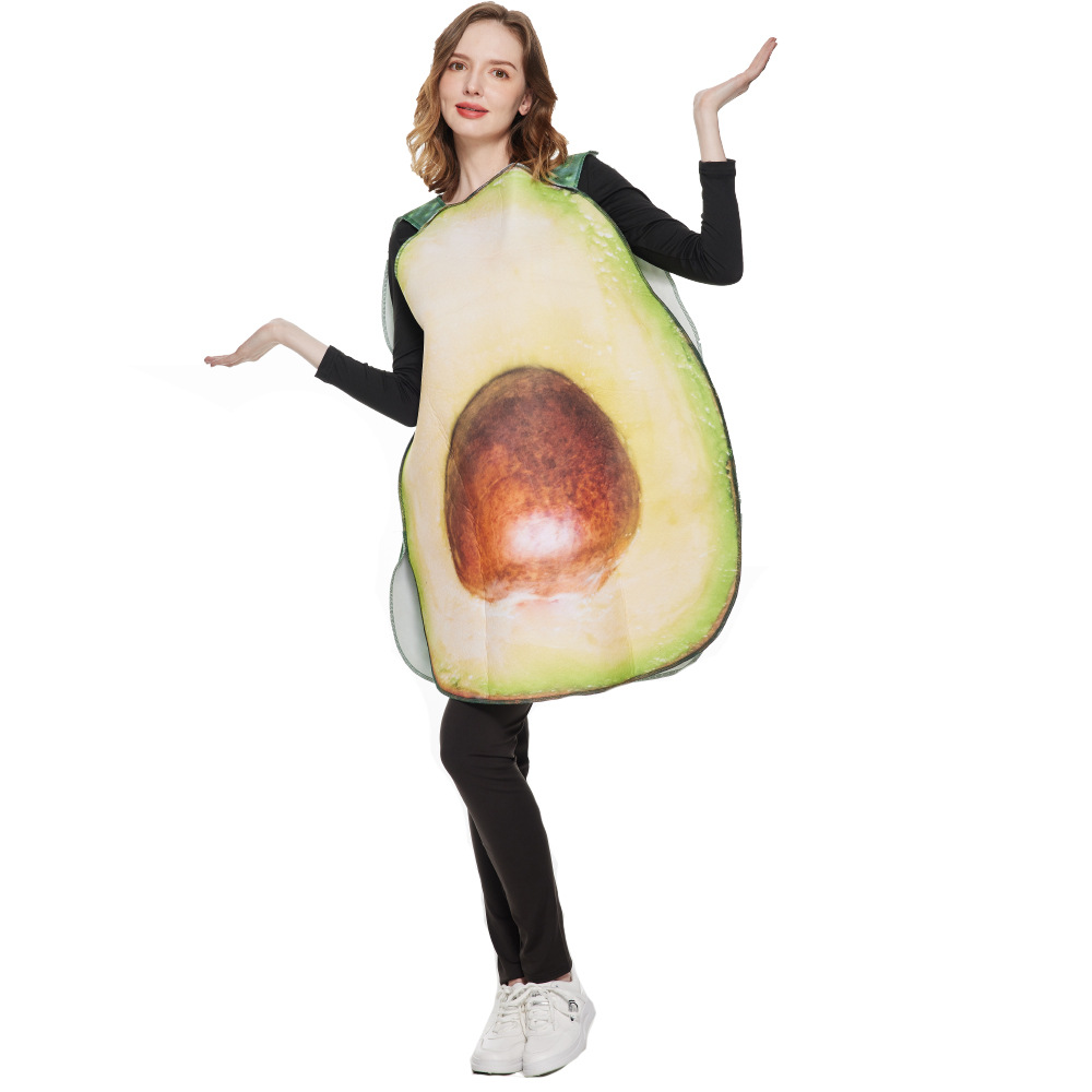 2022万圣节情侣牛油果套装Halloween Avocado cos酪梨水果连体衣