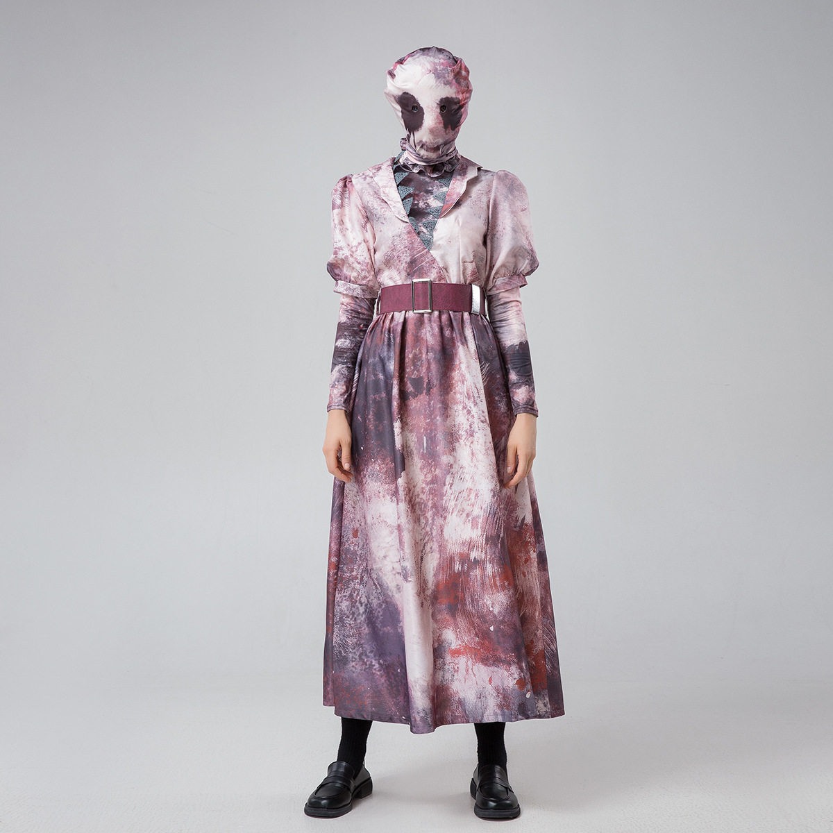 大码吸血鬼万圣节恐怖血迹服装