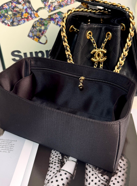 适用于Chanel香奈儿25bag内胆包绸缎内衬25c嬉皮hobo拉链收纳整理