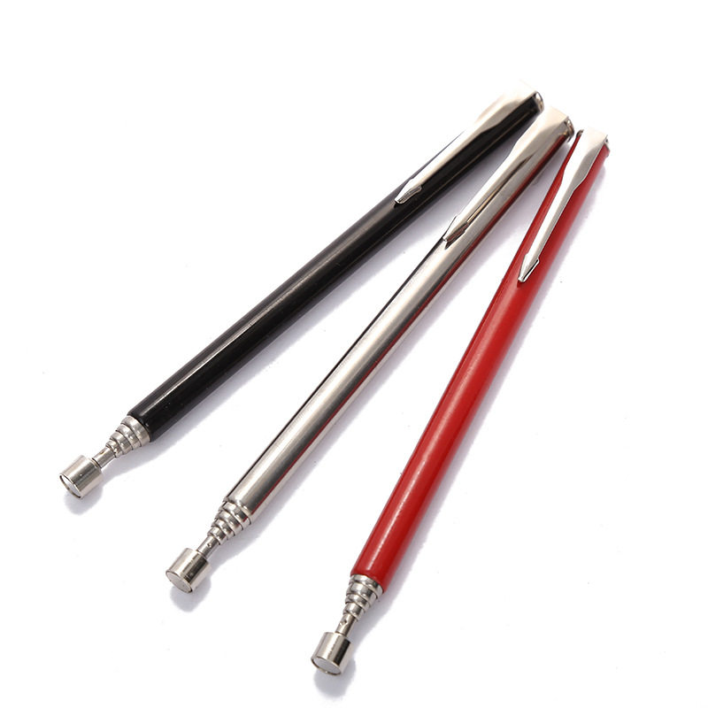 2磅2LB磁性捡拾器不锈钢天线可伸缩吸铁棒强磁带笔夹吸杆汽修工具