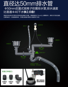 科勒旗下佳德水槽全套下水配件佳德水槽下水管佳德售后配件