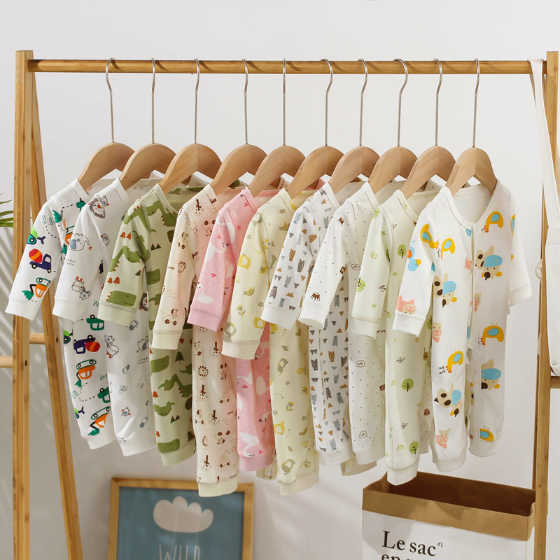 婴儿春秋新疆棉连体衣