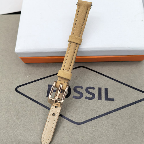 FOSSIL真皮表带10MM通用女表配件