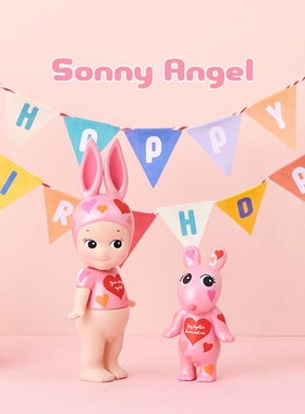 日本正版SonnyAngel正品15周年限定纪念图鉴爱心兔公仔肉比robby