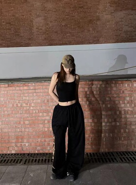 KIMMING金大铭同款印花宽松休闲卫裤 街舞爵士 男女同款