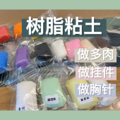 素材半透明 树脂粘土 多肉专用 红豆树脂粘土