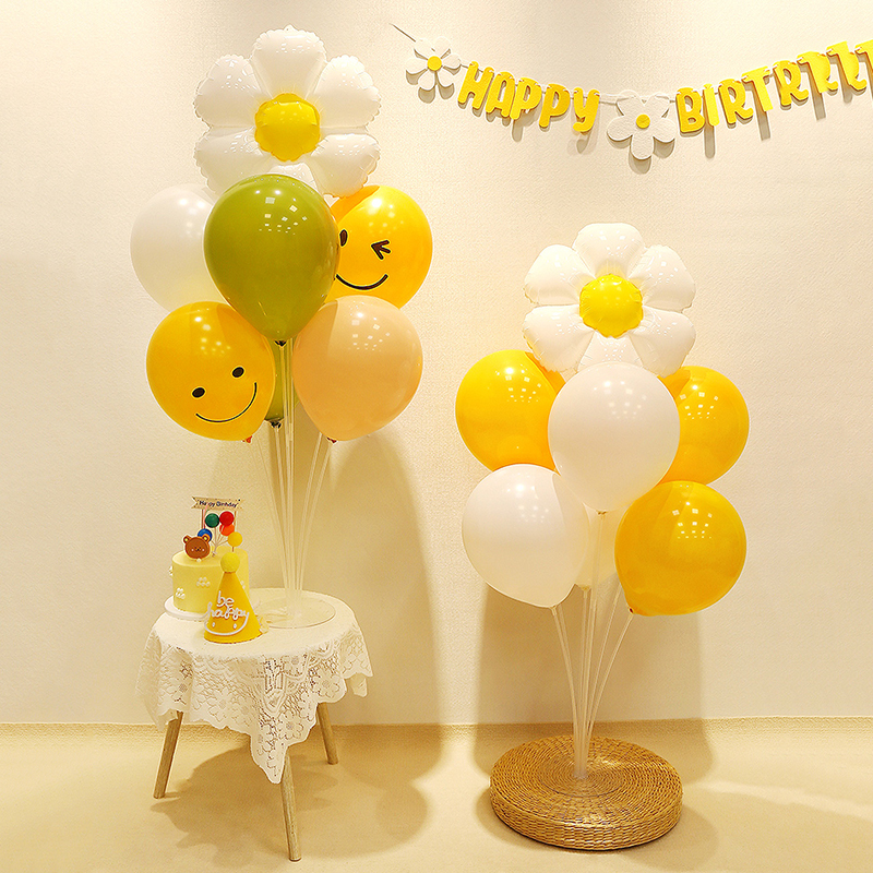 ins小雏菊桌飘生日布置拍照道具
