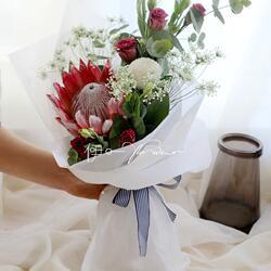 进口南非帝王花小花束北京鲜花速递同城花店办公家庭鲜花生日送花