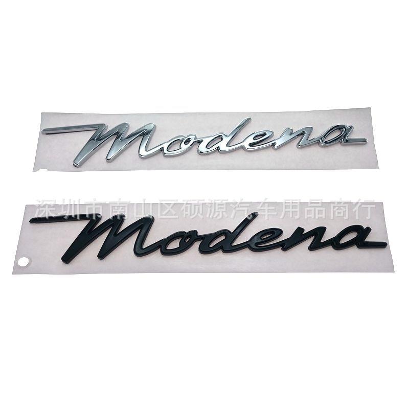 适用于22款玛莎拉蒂Modena车尾箱贴标吉博力莱万特总裁字母标志贴