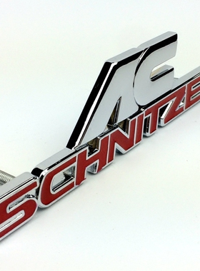 改装中网徽章尾标贴标 AC SCHNITZER专用改装车头装饰中网标