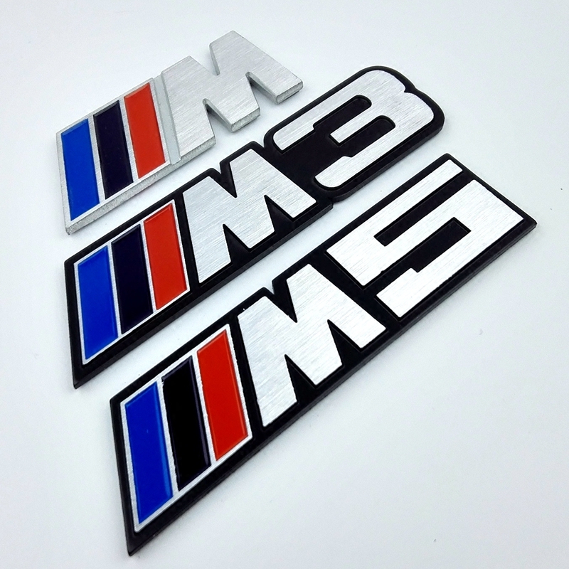 新3系5系 X1 X3 X5 M3 M5改装金属尾标 铝合金车身贴 M车贴