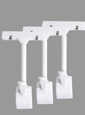 力宇兢木超市便利店塑料POP广告夹拇指KT板货架夹白黄色上海推荐