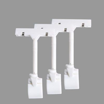 力宇兢木超市便利店塑料POP广告夹拇指KT板货架夹白黄色上海推荐