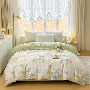 莫凡家纺被套单件纯棉单人100全棉学生被罩被单三件套双人200x230