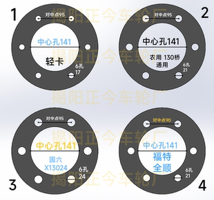 正今人垫片总会依维柯欧胜轮毂钢圈轮胎平法兰防止夹胎垫片