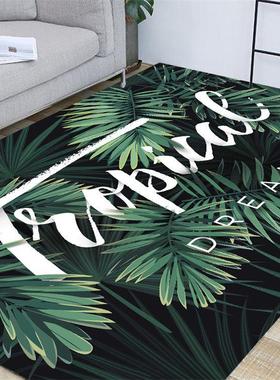 轻奢叶子毯毯客DEE地厅卧室大面积家用地垫沙发茶几满铺可洗床边