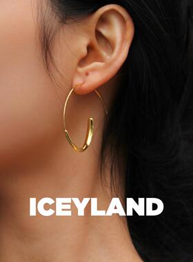 ICEYLAND欧美冷淡风夸张个性耳环