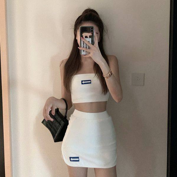 夏季装新款性感抹胸吊带背心女上衣高腰a字半身短裙薄款防晒衬衫,女装/女士精品,时尚套装,淘宝优惠券,粉丝福利购,淘宝优惠卷