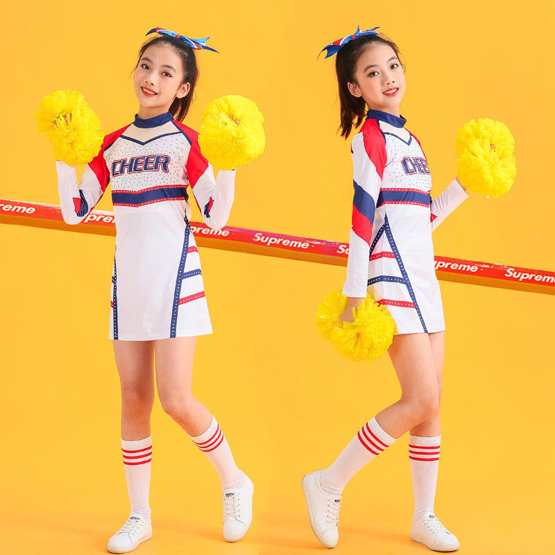 儿童啦啦操中小学生校园运动会拉拉队表演服男女童团体操演出服装