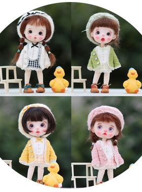 ob11尺寸gsc娃衣马卡龙系列甜品小姐衣服换装洋装成品材料包