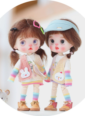 ob11娃衣gsc元气满满日常套装可爱姐妹装成品材料包