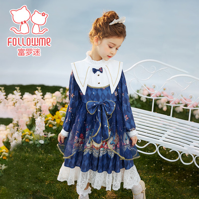 富罗迷连衣裙复古春季