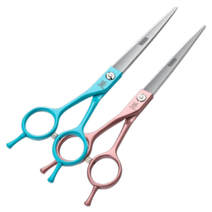 玄鸟专业左手宠物剪刀美容师店用直剪狗狗猫咪造型修剪工具 6.5寸