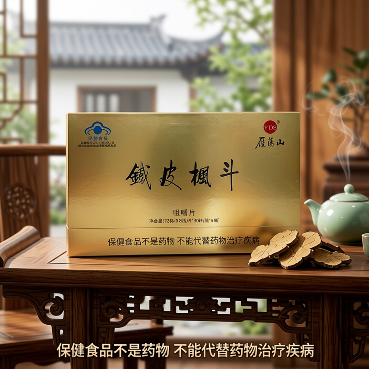 铁皮石斛粉正品雁荡山牌铁皮枫斗咀嚼片无添加健康礼盒装养生滋补