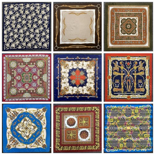 vintage古着日制孤品尖货意大利巴洛克油画花卉复古中古大方巾5