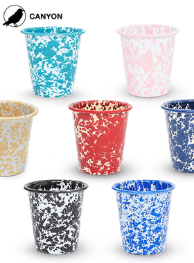 亏本清仓 美国Crow Canyon Home搪瓷琺瑯复古茶杯水杯咖啡杯饮料