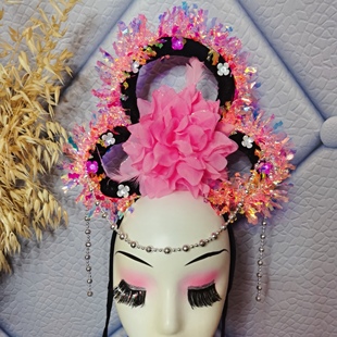 戏剧头饰古装舞蹈丫环头饰仙女发饰古典舞黄梅戏头饰嫦娥头饰