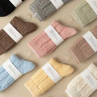 加厚中筒袜子女保暖 秋冬季 软软糯糯什么感觉？穿上它就知道了