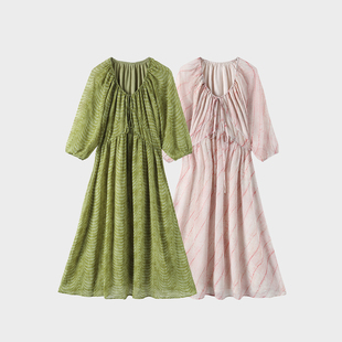 [格格来了专属]高级感复古气质显瘦长裙