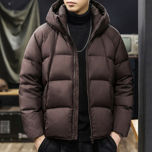 【高充绒量】泡芙连帽羽绒服男2025冬季90白鸭绒保暖极寒加厚外套